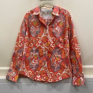 Robert Graham women’s size large Paisley, print button-down shirt
